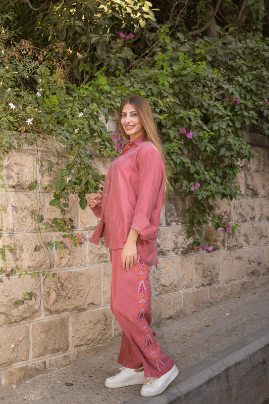 Pink Tatreez Set