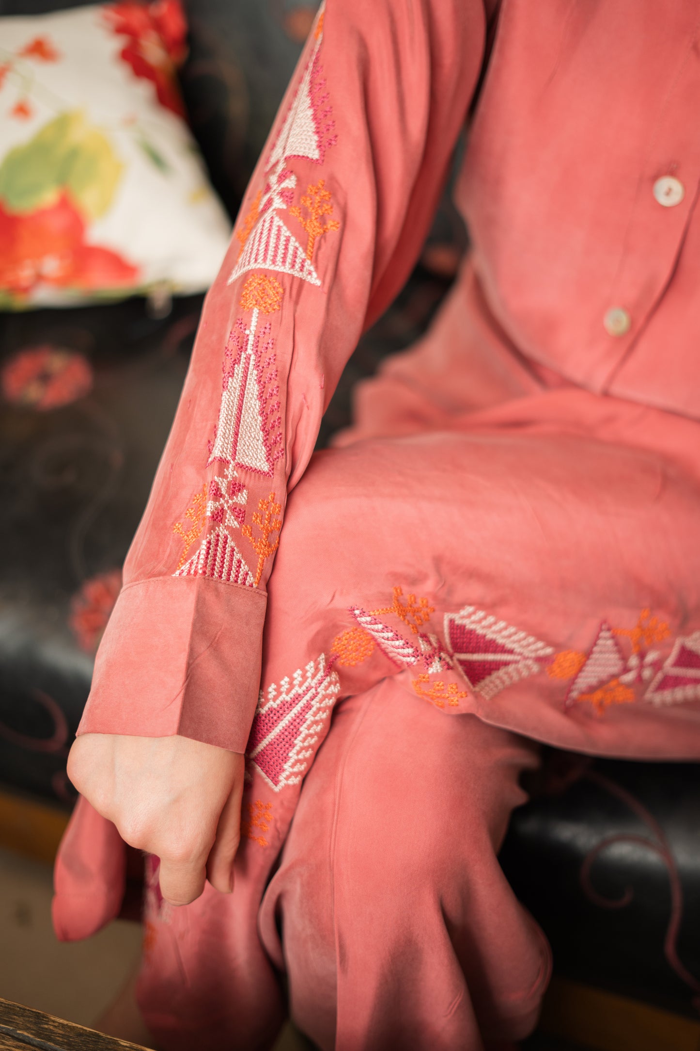 Pink Tatreez Set