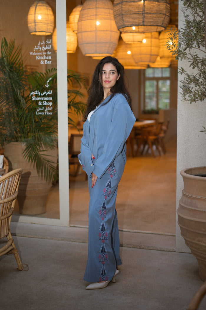 Lavender Tatreez Set